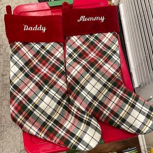 Pottery Barn Mommy & Daddy Stockings